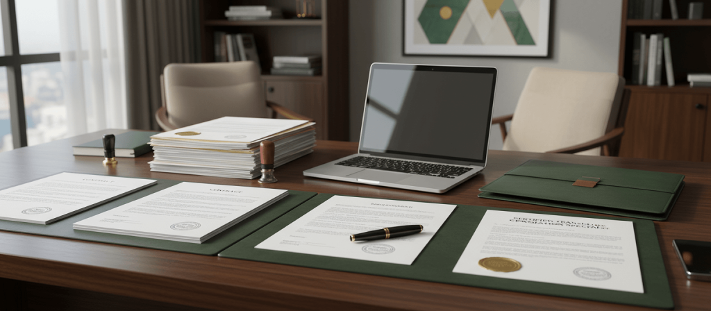 Official documents prepared for certified translation